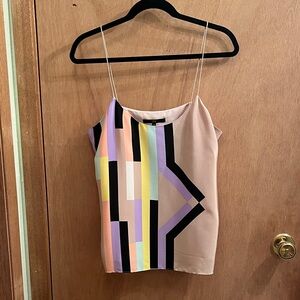 Tibi Multicolor Geometric Camisole